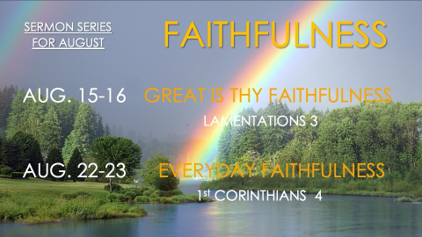 August Sermon Series