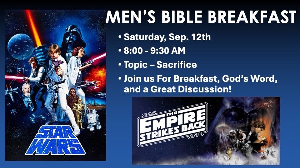 Mens Bible Breakfast – September 12th